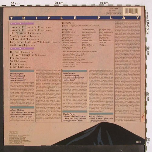 Hodges,Johnny: Triple Play, Bluebird (NL85903), D, 1987 Typ: LP Best.-Nr.: V3316 Preis: 12,50 Euro