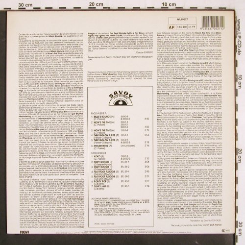 Parker,Charlie: The Complete Savoy Sess.Vol.2, Savoy (WL70527), D, (1945), 1982 Typ: LP Best.-Nr.: V3466 Preis: 12,50 Euro