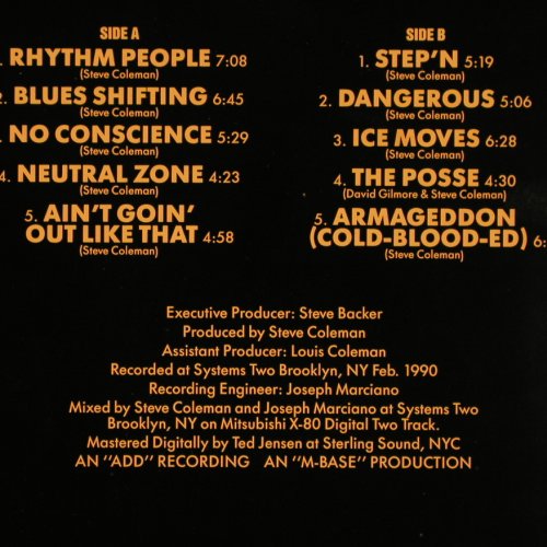 Coleman,Steve & 5 Elements: Rhythm People, Novus/RCA(PL83092), D, 1990 - LP - V3485 - 9,00 Euro