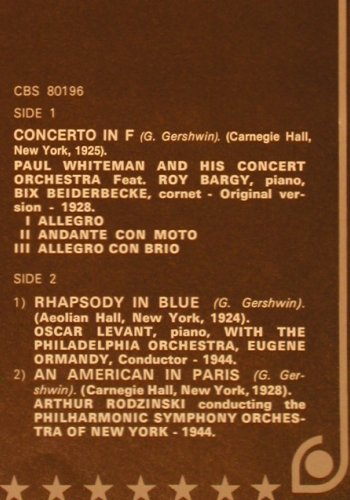 Gershwin,George: Anthology (1974), Box, CBS(CBS 66369), F, 1981 - 3LP - V3646 - 15,00 Euro