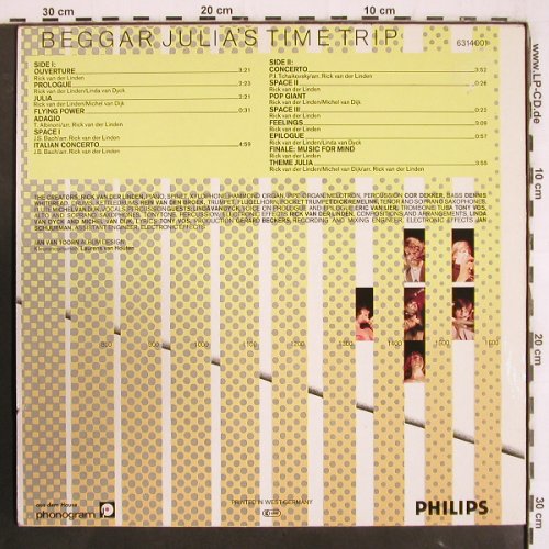 Ekseption: Beggar Julia's Time Trip, Philips (6314 001), D Typ: LP Best.-Nr.: V3654 Preis: 7,50 Euro