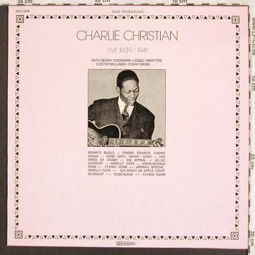 Christian,Charlie: Live 1939 / 1941, Musidisc (30 JA 5181), F, 1976 Typ: LP Best.-Nr.: V3665 Preis: 12,50 Euro