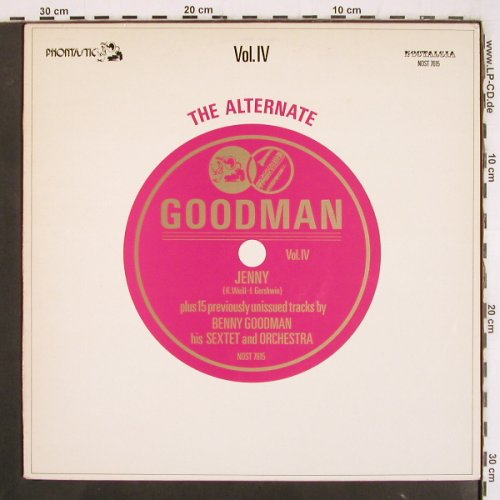Goodman,Benny: The Alternate B.G. Vol.IV, m-/vg+, Phontastic(NOST 7615), S, 1980 - LP - V3705 - 9,00 Euro