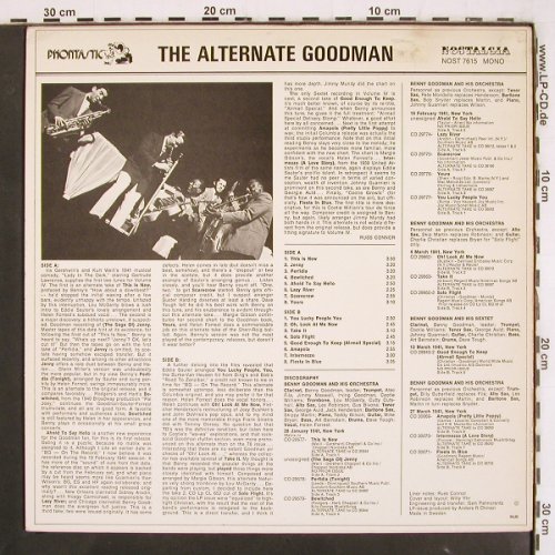 Goodman,Benny: The Alternate B.G. Vol.IV, m-/vg+, Phontastic(NOST 7615), S, 1980 - LP - V3705 - 9,00 Euro