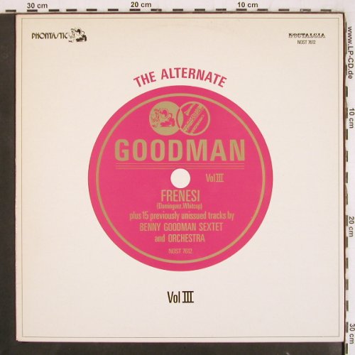 Goodman,Benny: The Alternate B.G. Vol.III, m-/vg+, Phontastic(NOST 7612), S, 1980 - LP - V3706 - 9,00 Euro