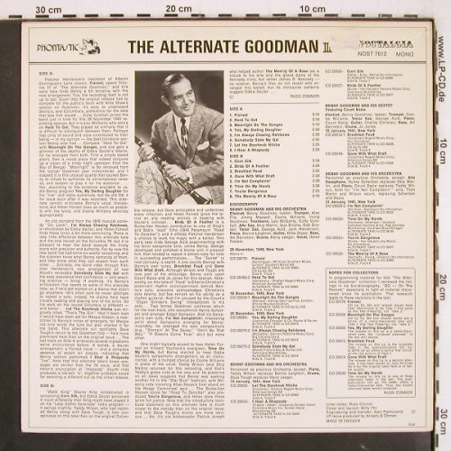 Goodman,Benny: The Alternate B.G. Vol.III, m-/vg+, Phontastic(NOST 7612), S, 1980 - LP - V3706 - 9,00 Euro