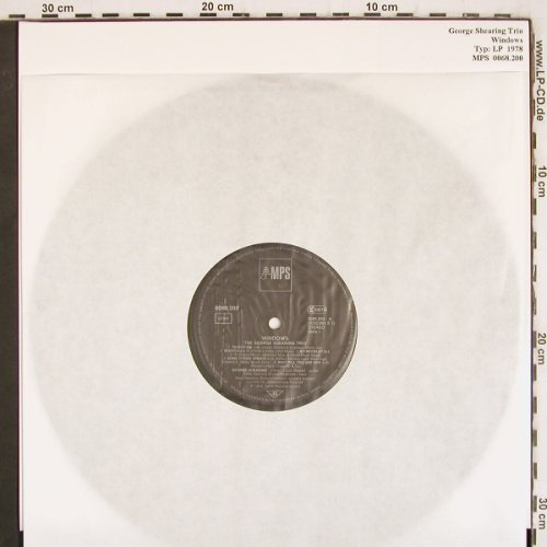 Shearing Trio,George: Windows, No Cover, MPS (0068.200), D, 1978 Typ: LP Best.-Nr.: V3780 Preis: 9,00 Euro