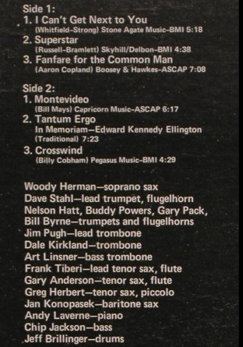 Herman,Woody: Herd at Montreux, Fantasy (F-9470), US, 1974 Typ: LP Best.-Nr.: V3870 Preis: 12,50 Euro