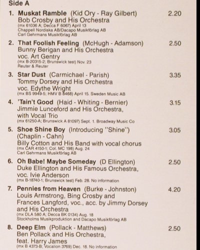 V.A.These Foolish Things 1936: Bob Crosby.. Benny Goodmann, Phontastic Nostalgia (NOST 7658), S, 1986 Typ: LP Best.-Nr.: V3871 Preis: 9,00 Euro