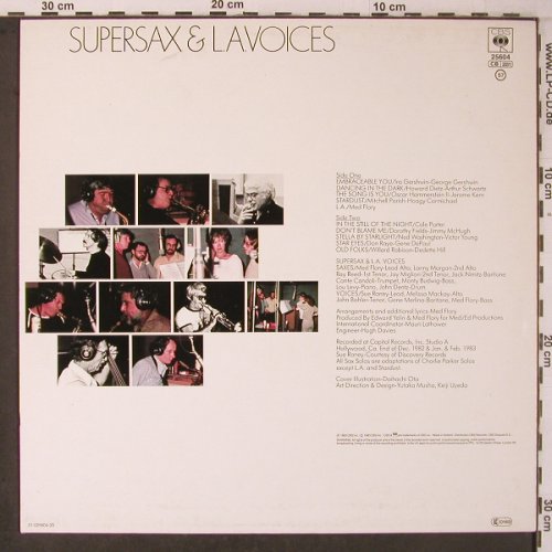 Supersax & L.A.Voices: Same, CBS (CBS 25 604), NL, 1983 Typ: LP Best.-Nr.: V3874 Preis: 9,00 Euro