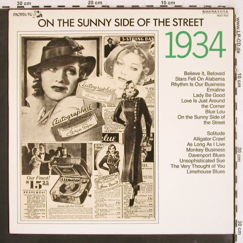 V.A.On the sunny side otStreet 1934: Fats Waller... Cassa Loma Orch., Phontastic (NOST 7653), S, 1984 Typ: LP Best.-Nr.: V3893 Preis: 9,00 Euro