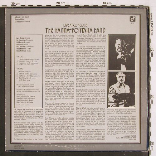 Hanna-Fontana Band: Live at Concord, m-/vg+, woc, Concord(CJ-11), US, 1975 - LP - V3999 - 9,00 Euro