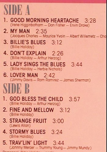Holiday,Billie: The Billie Holiday Songbook, Verve(823 246-1), D, 1985 - LP - V4013 - 9,00 Euro