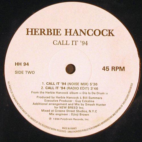 Hancock,Herbie: Call it '94 *4, PolyGram(HH94), F, 1994 - 12inch - V4053 - 7,50 Euro