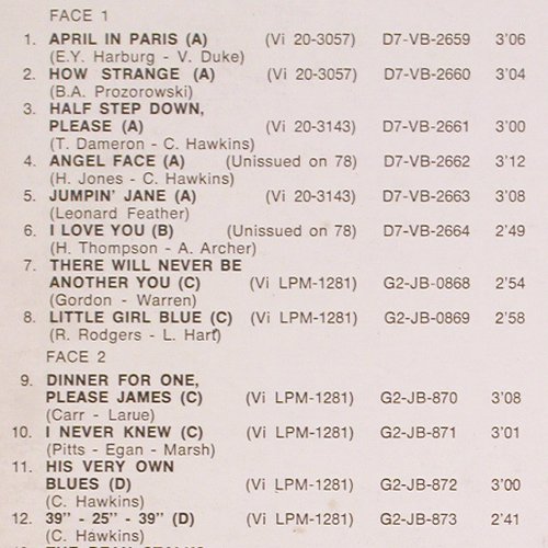 Hawkins,Coleman: The Complete C.H.Vol.3, m-/vg+, RCA Victor(PM 42398), F, 1980 - LP - V4058 - 7,50 Euro