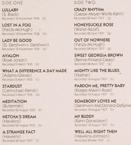 Hawkins,Coleman: Hawk in Europe 1934-1937, ASV Living Era(AJA 5054), UK, 1988 - LP - V4059 - 9,00 Euro