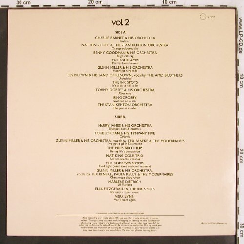 V.A.Those Fabulous Fourties: 20 Unforgetable Swinging Favorites, Scana(27 007), D,  - LP - V4064 - 9,00 Euro