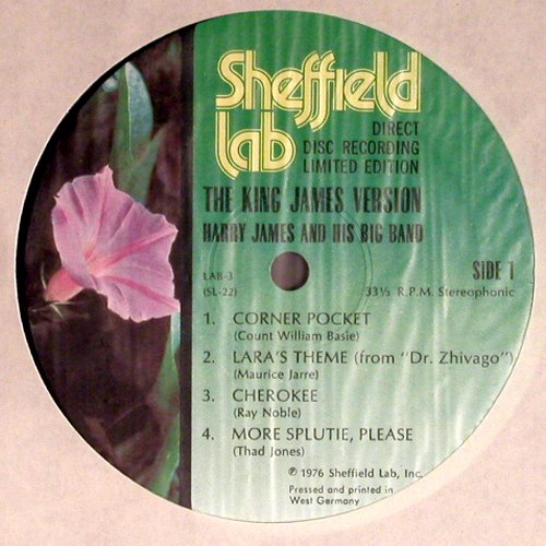 James,Harry & his Big Band: The King James Version,  Foc, Sheffield Lab(LAB-3), D, 1976 - LP - V4136 - 12,50 Euro
