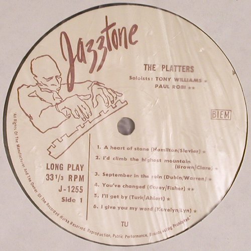 Platters: Same, Jazztone(J-1255), , 1956 - LP - V4237 - 20,00 Euro