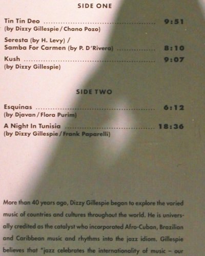 Gillespie,D. & United Nation Orch.: Live At The Royal Festival Hall'89, Enja(6044-1), D, vg+/m-, 1990 - LP - V4252 - 9,00 Euro