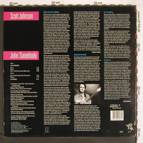 Johnson,Scott:&nbsp;John Somebody, m /vg+, Nonesuch (979 133-1), D, 1986 Typ:&nbsp;LP Best.-Nr.:&nbsp;V490 Preis:&nbsp; 9,00 Euro