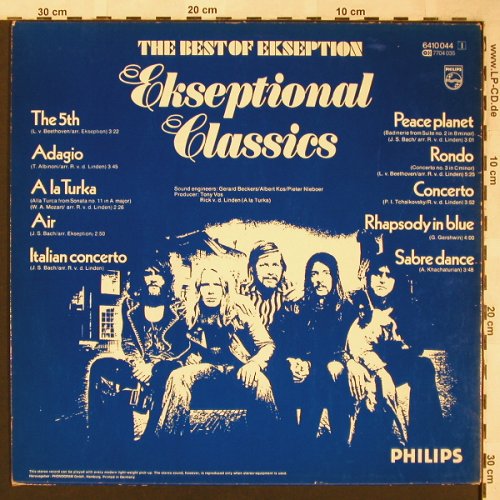 Ekseption: Ekseptional Classics,The Best of, Philips(6410 044), D,  - LP - X1663 - 5,50 Euro