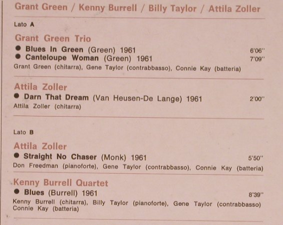 Green,Grant / Burrell/Taylor/Zoller: I Granti del Jazz, Foc, m-/vg+, Curcio(GJ-55), I,  - LP - X1873 - 5,00 Euro