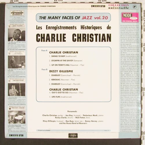 Christian,Charlie / Dizzy Gillespie: The Many Faces of Jazz, Vol.20, Mode(CMDEVR 9738), F, vg+/m-,  - LP - X3255 - 7,50 Euro