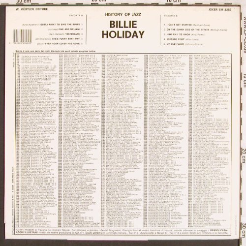 Holiday,Billie: History of Jazz,10 Fabulous...,Ri, Joker(SM 3289), I,  - LP - X3498 - 5,00 Euro