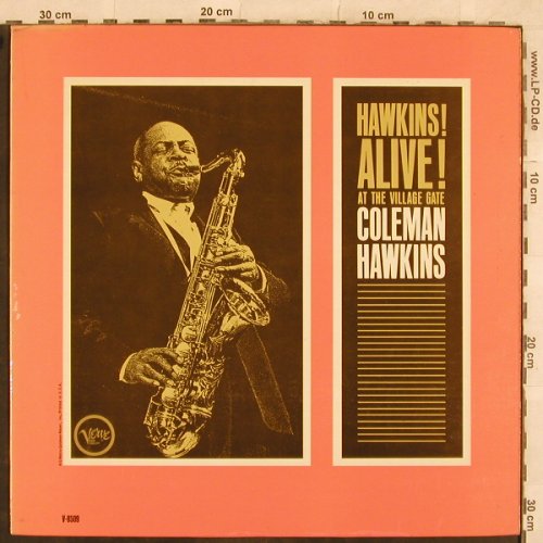 Hawkins,Coleman: Alive!At The Village Gate,OnlyCover, Verve(V-8509), US,  - Cover - X383 - 3,00 Euro