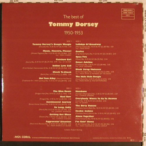 Dorsey,Tommy: The Best Of 1950-53,Foc,, MCA Coral(COPS 7450-D/1-2), D, Ri, 1974 - 2LP - X4089 - 9,00 Euro