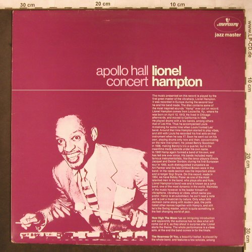 Hampton,Lionel: Apollo Hall Concert (1954), Mercury(6499 356), NL, Ri,  - LP - X4639 - 6,50 Euro