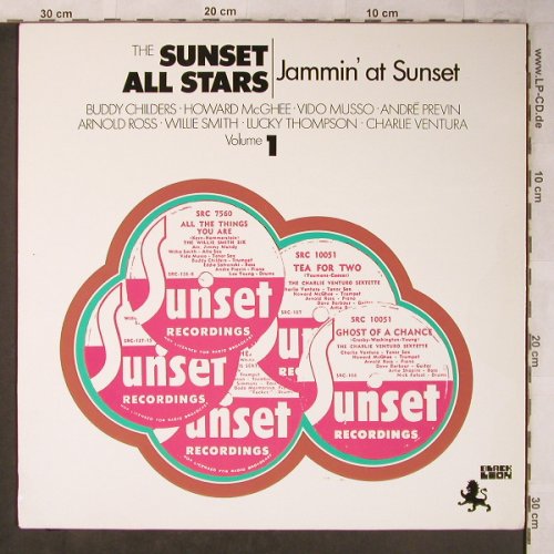 Sunset All Stars: Jammin' at Sunset Vol.1, Mono, Black Lion(BLP 30112), NL, Ri, 1971 - LP - X5315 - 6,00 Euro