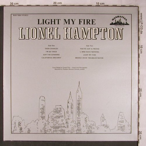 Hampton,Lionel: Light my Fire (Soul), Manhattan(MAN 5004), UK, 1980 - LP - X5743 - 12,50 Euro