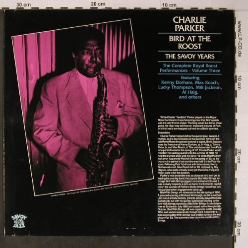 Parker,Charlie: Bird at The Roost-The Savoy Years, Savoy(WL70831), D, Ri, 1986 - LP - X6347 - 12,50 Euro