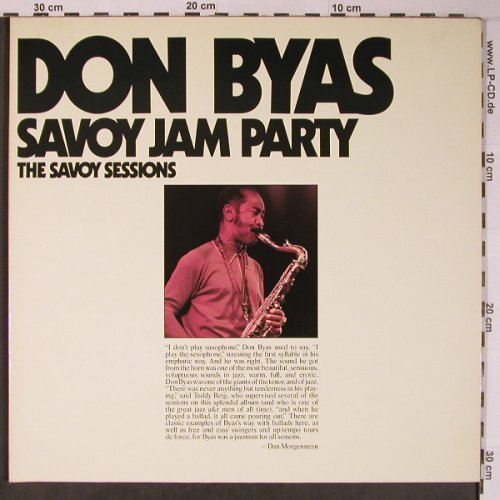 Byas,Don: Savoy Jam Party/Session, 3/4 .1<~~~, Savoy(WL70512(2)), D,Ri,Foc, 1984 - 2LP - X6452 - 9,00 Euro
