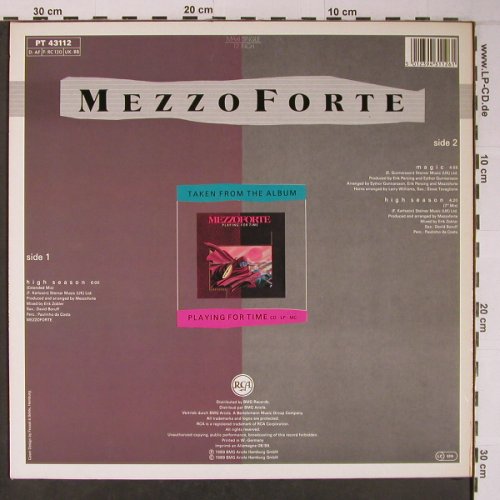 Mezzoforte: High Season 6:00*2/Magic, RCA(PT 43112), D, 1989 - 12inch - X6469 - 4,00 Euro