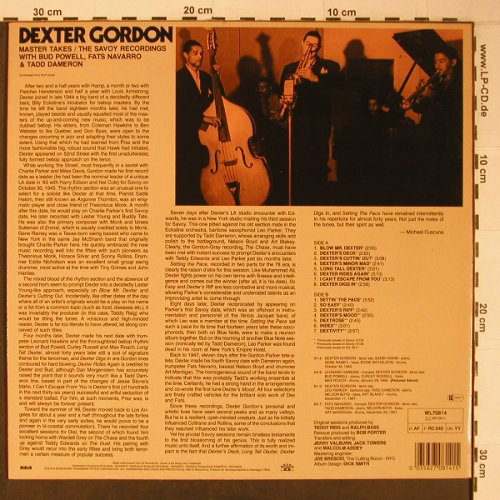 Gordon,Dexter: Master Takes-Savoy Session, Savoy(WL70814), D,Ri, 1985 - LP - X6498 - 12,50 Euro