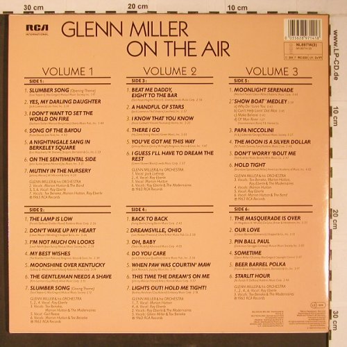 Miller,Glenn: On The Air,Complete(like new), RCA(NL89714(3)), D, 1985 - 3LP - X6505 - 20,00 Euro