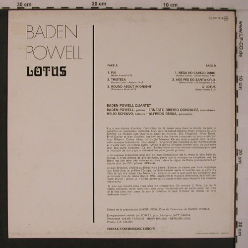 Powell,Baden: Lotus, Musidisc(30 CV 1414), F,  - LP - X6974 - 12,50 Euro