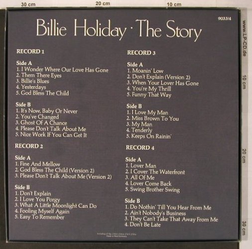 Holiday,Billie: The Story, Box, vg+/m-, Scania(9033/4), D,  - 4LP - X7013 - 13,00 Euro