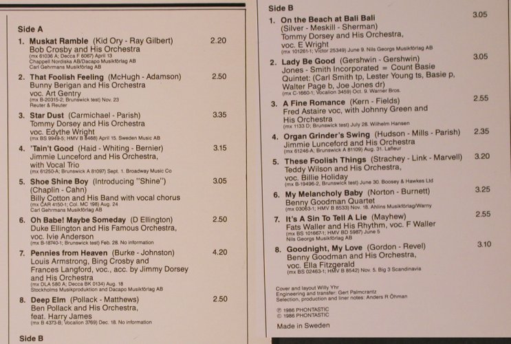 V.A.These Foolish Things 1936: Bob Crosby..Benny Goodmann, Phontastic Nostalgia(NOST 7658), S, 1986 - LP - X7033 - 7,50 Euro