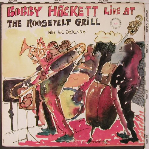 Hackett,Bobby: Live at the Roosevelt Grill Vol.1, Chiaroscuro Records(CR 105), US, m-/vg+,  - LP - X7181 - 9,00 Euro