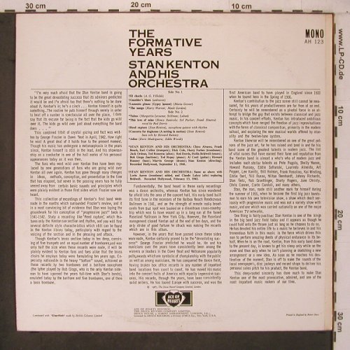Kenton,Stan & his Orch.: The Formative Years, Hollyw.1942, Ace of Hearts(AH 123), UK, Mono, 1967 - LP - X7473 - 9,00 Euro