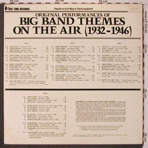 V.A.Big Band Themes on the Air: 1932-1946,Foc, First Time Rec.(FTR-2501), US, stoc,  - 2LP - X7573 - 9,00 Euro