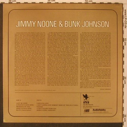 Noone,Jimmie & Bunk Johnson: Kinks of New Orleans, Jazz Bird(JAZ-2018), UK, 1982 - LP - X7582 - 7,50 Euro