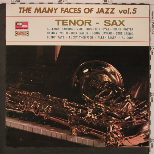 V.A.The Many Faces Of Jazz Vol.5: Tenor-Sax,12 Tr., Vogue(CMDINT 9517), F, 1968 - LP - X7643 - 9,00 Euro