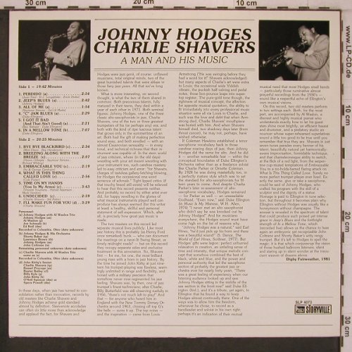 Hodges,Johnny  - Charlie Shavers: A Man And His Music, Storyville(SLP 4073), S, 1985 - LP - X7651 - 16,50 Euro