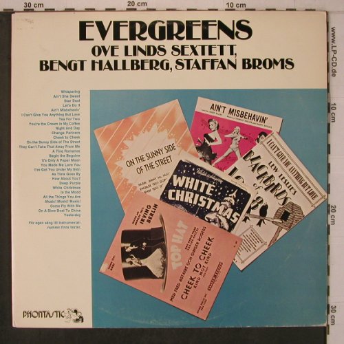 Lind,Ove & Sextett - B.Hallberg - B: Evergreens, Foc, Phontastic(PHON 30-001), S, 1977 - 2LP - X7923 - 9,00 Euro