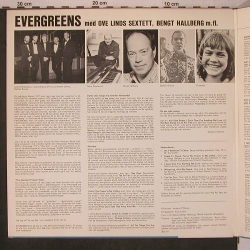 Lind,Ove & Sextett - B.Hallberg - B: Evergreens, Foc, Phontastic(PHON 30-001), S, 1977 - 2LP - X7923 - 9,00 Euro